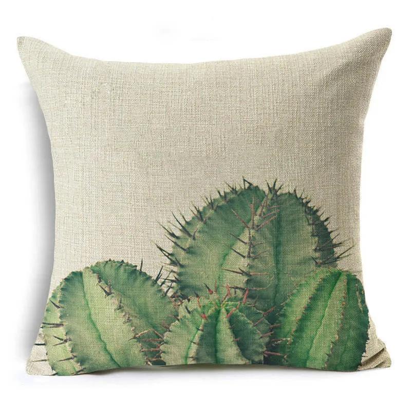 Nordic Style Succulents Printed Cushion Cover Pineapple Ananas Pattern Pillow Case Home Decorative Sofa Car Chair Throw Pillows