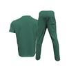 Men's 2-Piece Tracksuit Side Stripe Short Sleeve T-Shirt Jogger Pants Casual Sports Set