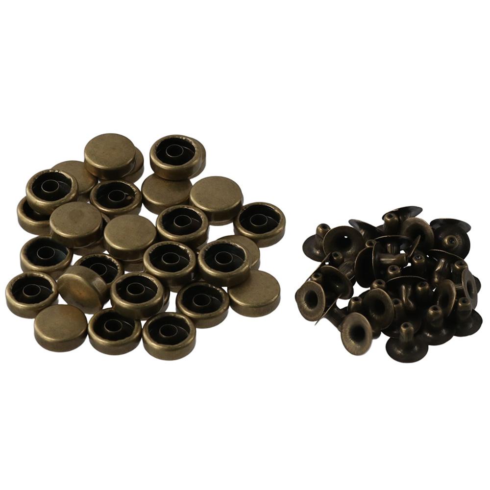 

32Pcs Purse Feet Metal Flat Head Purse Feet Mini Hardware Leather Craft