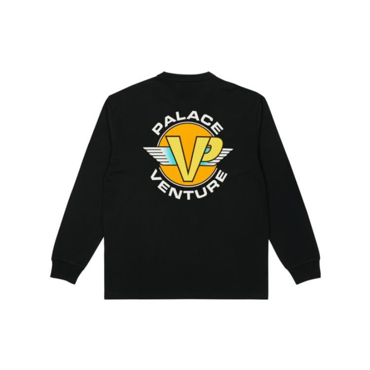 Palace Venture Long-Sleeve Black Men Tops P22LS038
