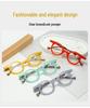 European Retro Round Frame Color-Block Reading Glasses - Stylish, Versatile, Niche Eyewear.