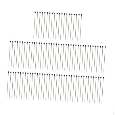 100 Pieces Straight Pins Fine Satin Pin 1.54in Premium Extra Dressmaker Head for DIY