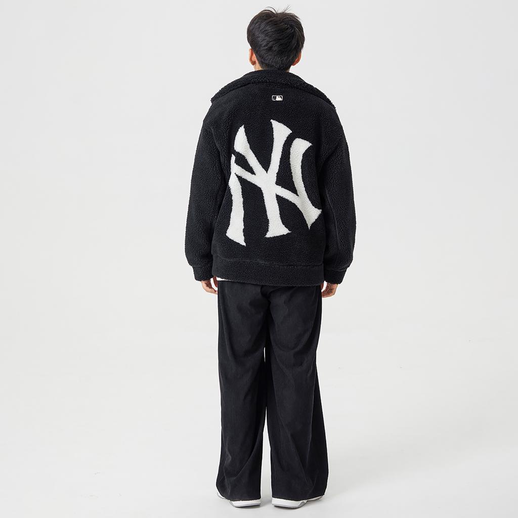 New MLB Velvet Jackets Unisex Black 3AFDB0326-50BKS