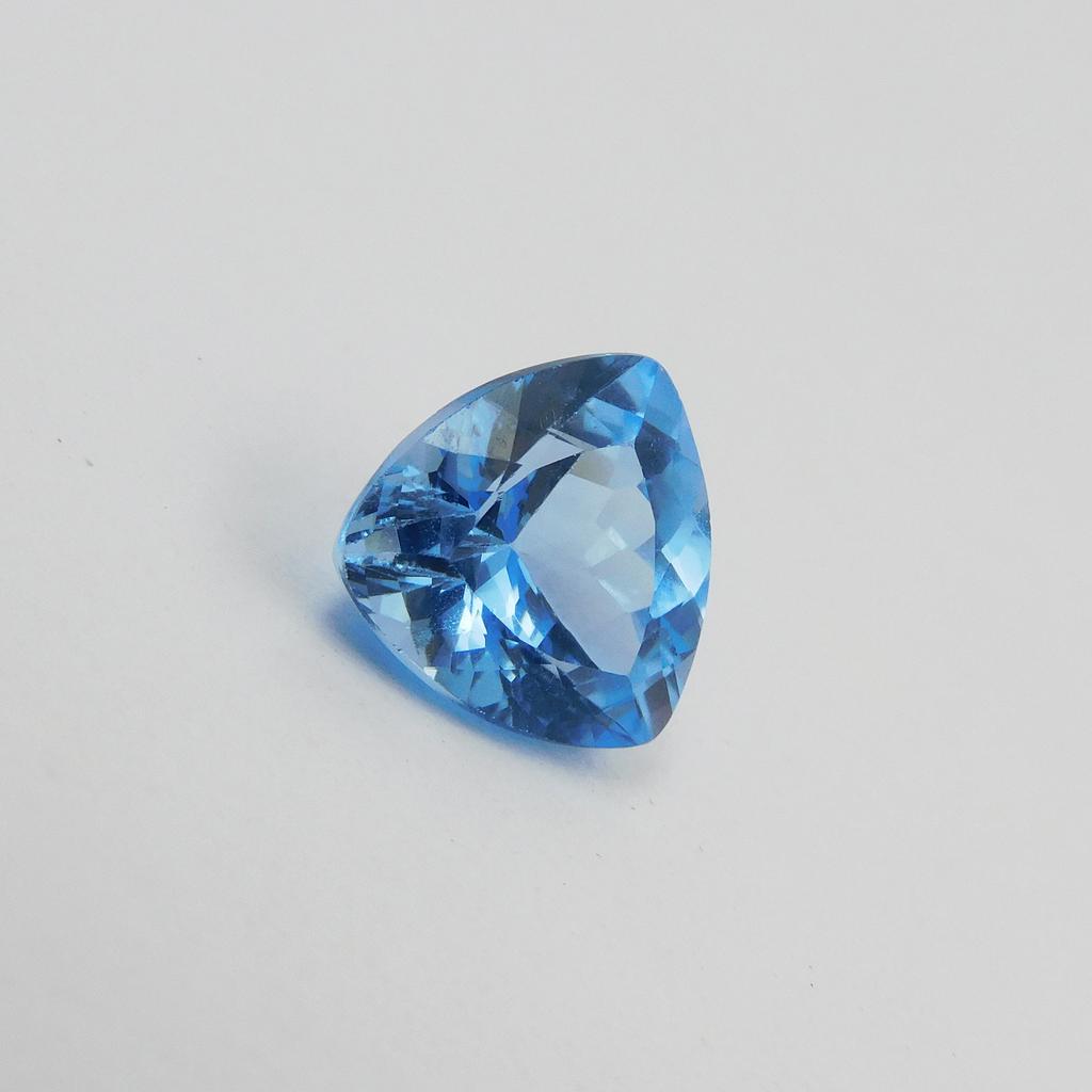 Natural Blue Sapphire Loose Gemstone Trillion Cut 5.30 Ct September Birthstone for Gem Collections