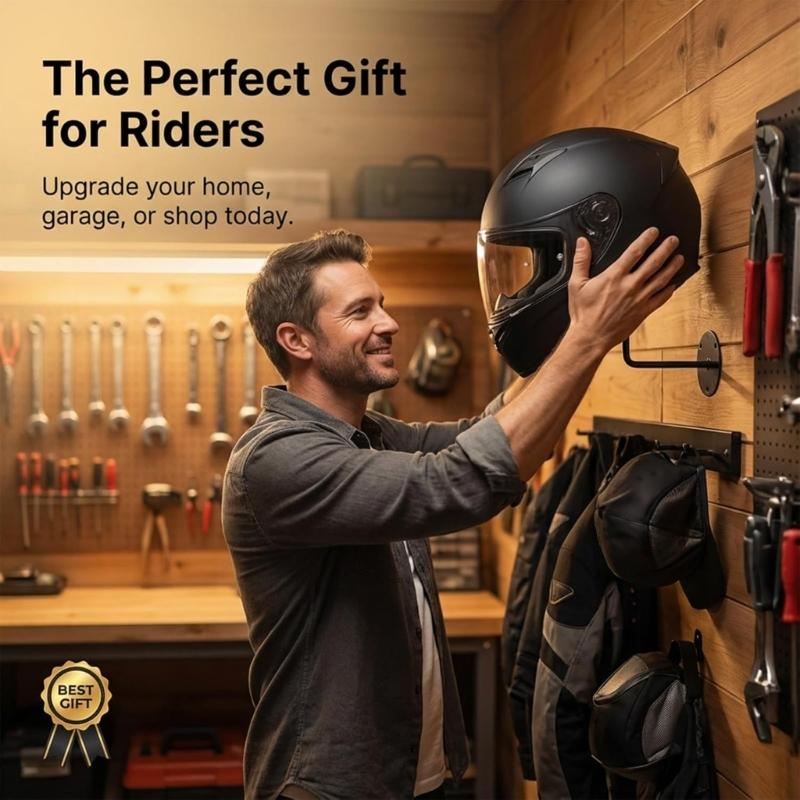 Industrial Styles Iron Wall Hangers For Helmets Caps And Sports Equipment Organization