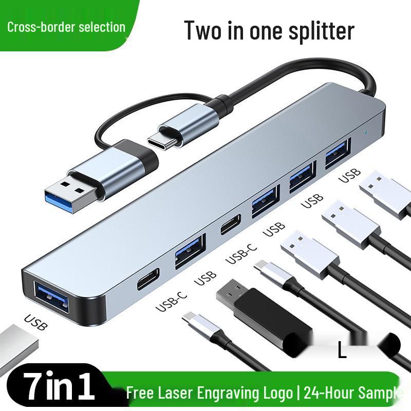 

Type-C Hub 7-in-1 Expansion Dock for Tablets & Notebooks