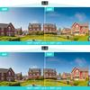 4K 8MP IP Camera WiFi Color Night Vision 180° Wide Angel Outdoor Wifi Surveillance Cameras 4MP CCTV Security Protection Camera