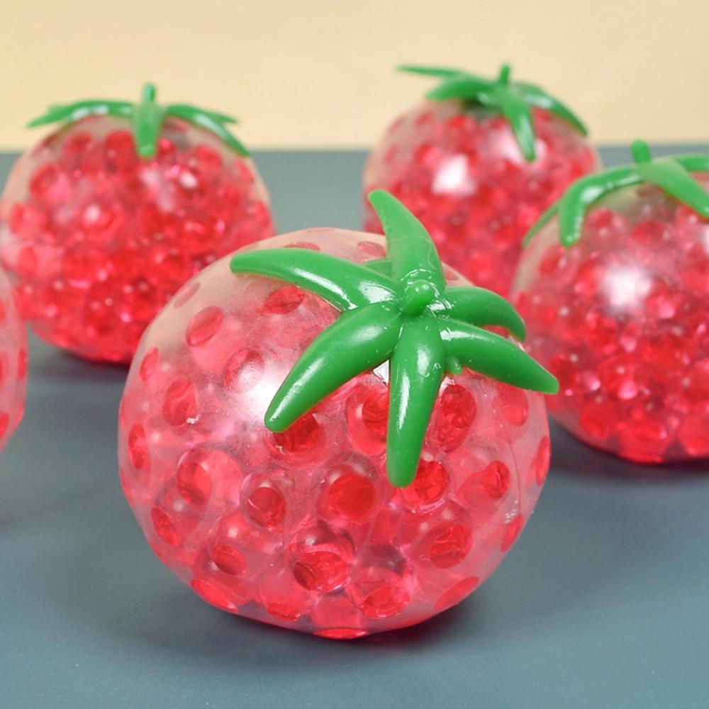 Squishy Tomato Squeeze Toy Stress Relief Fidget Sensory Toys For Adults Kids Slow Rebound Anxiety Adhd Autism Party Favors Gifts