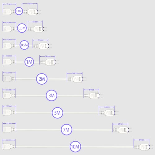 Extension Cord, 1 Port, Black, White, 15A, 1500W, Tracking Resistant, Double Covered, Insulated Cap, AC Adapter, Clean Connection, Outlet, Selectable