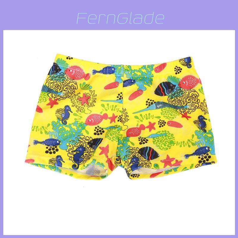 Premium Quality Children Kid Boys Cartoon Print Stretch Beach Shorts For Swimwear