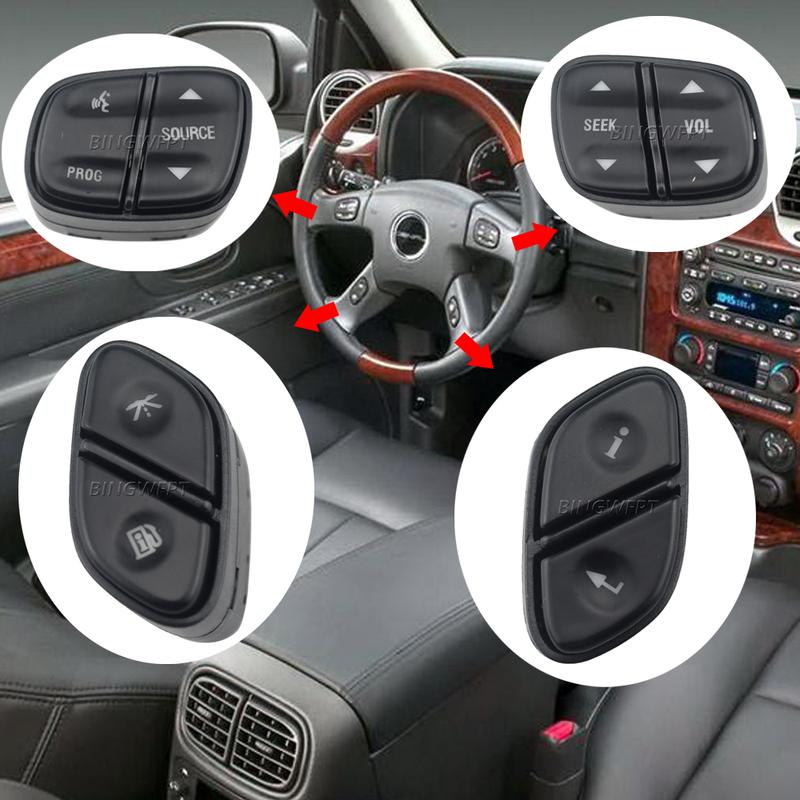 Auto Parts Steering Wheel Radio Volume Control Switch Button For Hummer H2 Buick Rainier Chevrolet Tahoe GMC Yukon 2003-2006