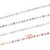 1 Meter Stainless Steel Colorful Glass Beads Chains DIY Jewelry Making Necklace Findings Bracelets Accessories Anklet Supplies