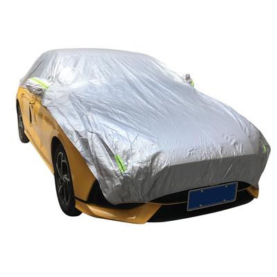 Two Layers Half Top Snow Car Cover for Winter Universal Fit for Saloon Wagon Estate Auto Waterproof Weather Protection Outdoor