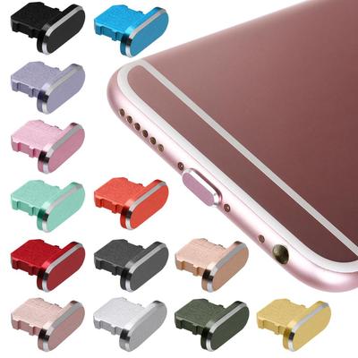 Phone Accessories Dustproof Cover Charger Dock Metal Stopper Anti Dust Plug Charging Port Cap