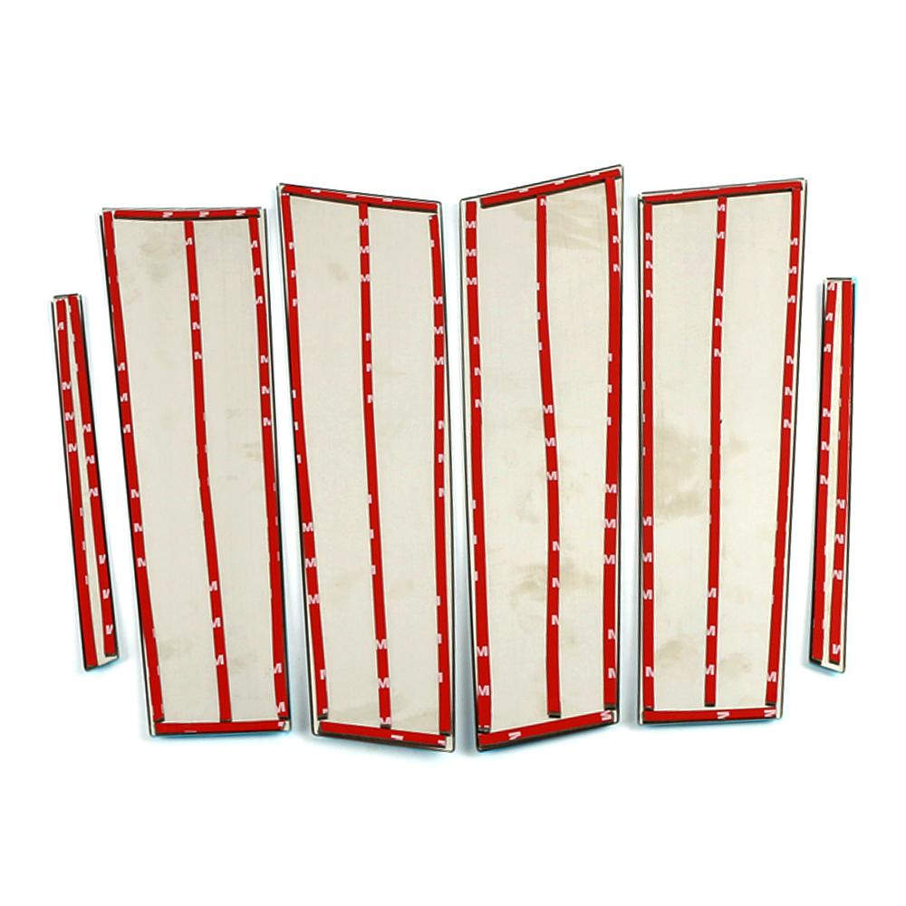 For Mercedes Benz A Class W176 2012 2018 Car Exterior Part Modify Window B C Pillar Sequin Decorate Trim Stainless Steel Sticker