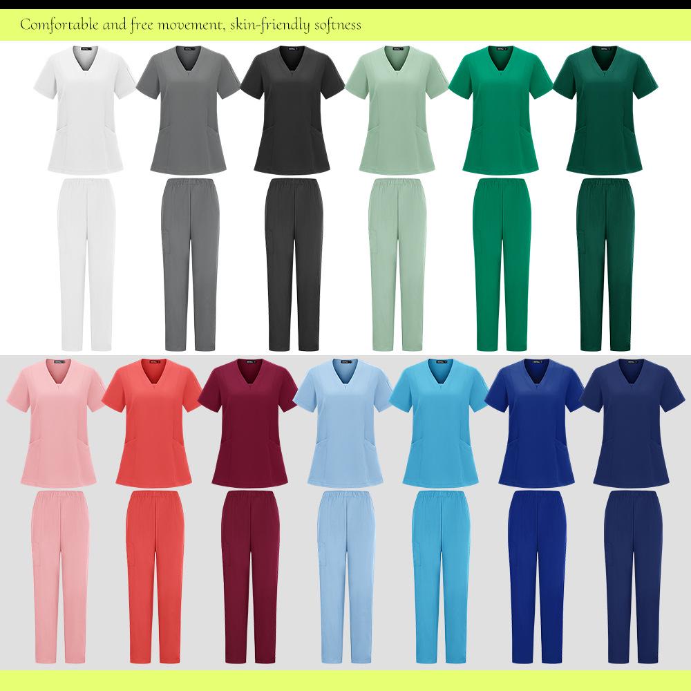 Unisex Quick-Drying Dental Clinic Scrub Suit and Surgical Gown