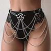 Women Fashion Belly Belt Chain Street Style Belt With Chain Gothic Harness Chain Bustier Harness Waist Belt Clothing Accessories