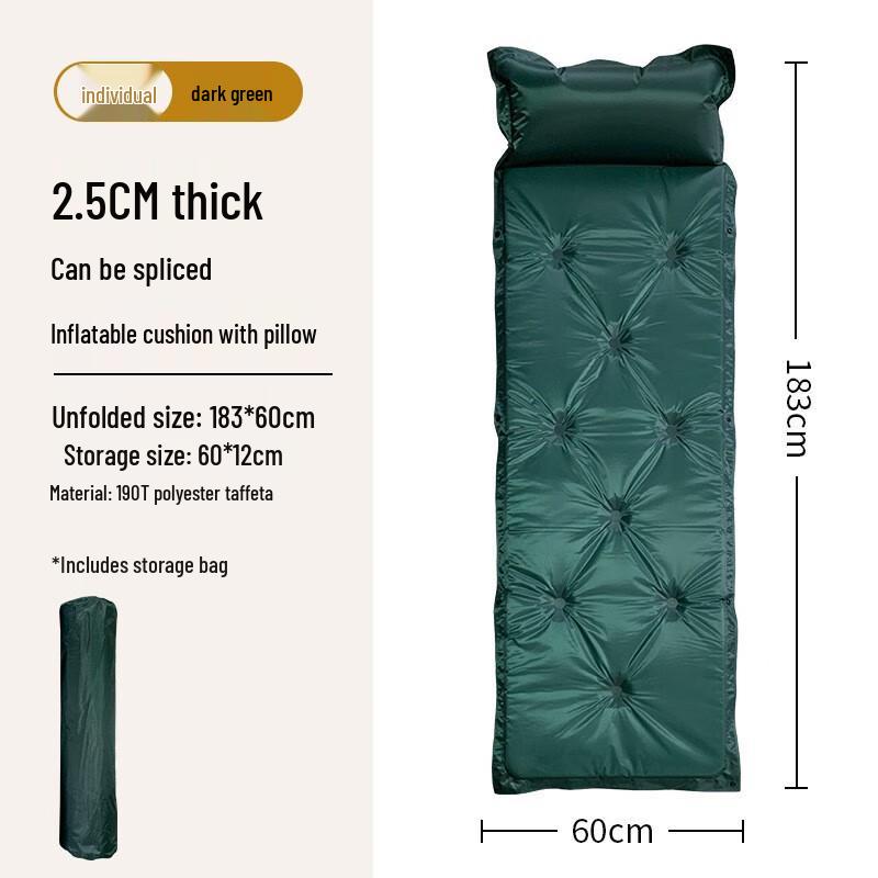 Li Shen Self-Inflating Camping Mattress with Pillow