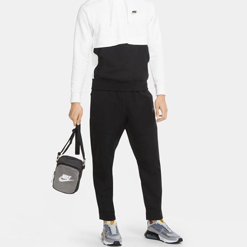 Nike Zip Closure Crossbody Bags Unisex Black Gray (Unisex) Crossbody Bags CV1408 010