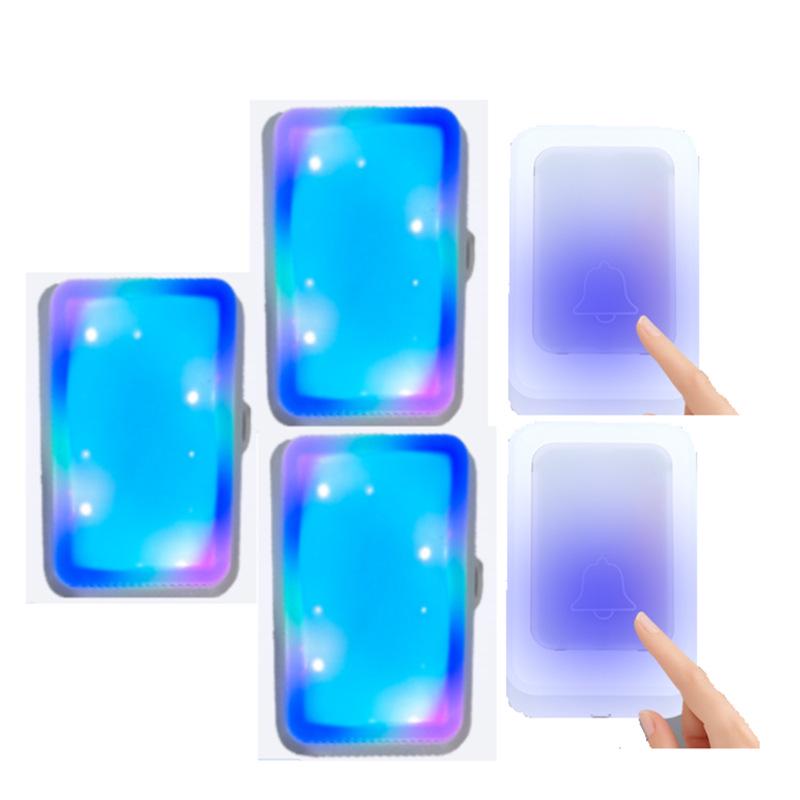 Electronic Flashing Doorbell for Deaf-Mute Seniors with Remote Control and Seven-Color Light
