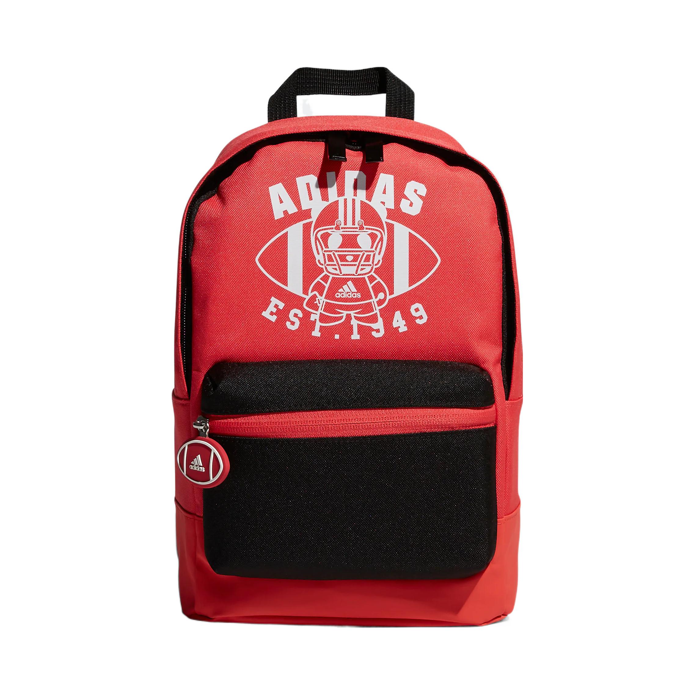 Adidas K CL BP INF Casual Sports Polyester Backpack Small Unisex Backpacks Red FM6818 Red