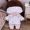 Plush Patch Stuffed Doll Plush Suit Pajama Set Plush Toys Clothes  20cm Cotton Doll