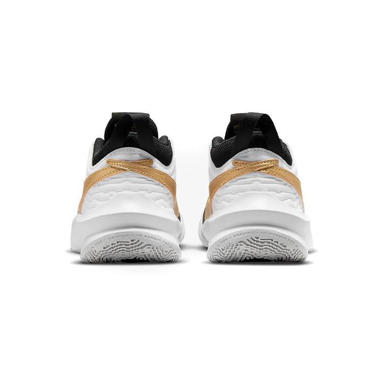 New Nike Team Hustle D 10 Black Metallic Gold GS CW6735-002