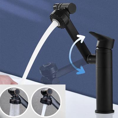 Basin Faucet Water Tap Bath 360 Degree Swivel Sliver Bathroom Faucet Single Handle Sink Tap Mixer Hot and Cold Sink Water Crane