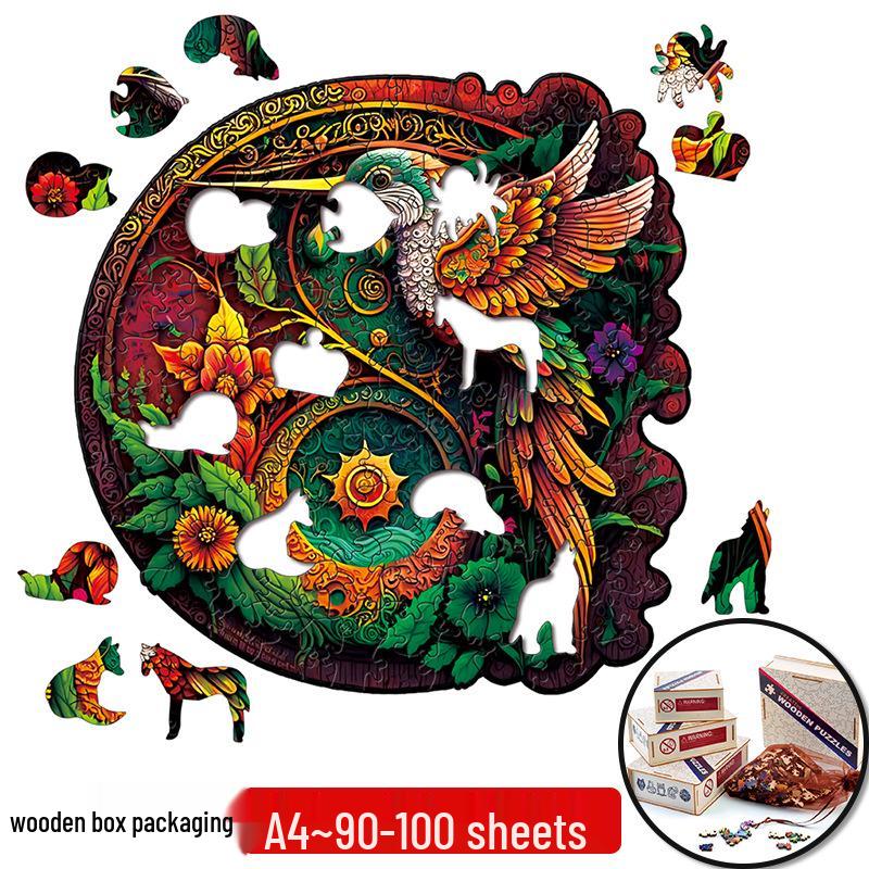 Irregular Animal Dog Penguin Wooden Puzzle in Stock