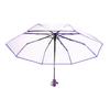 Promotion! Transparent Umbrella Automatic Umbrella Rain Women Men Sun Rain Auto Umbrella Compact Folding Windproof Style Clear U