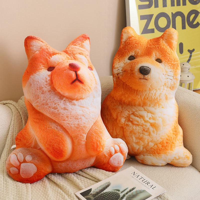 Creative Muscle Dog Throw Pillow Plush Toy Doll Home Sofa Pillow Cushion Girl Soothing Doll