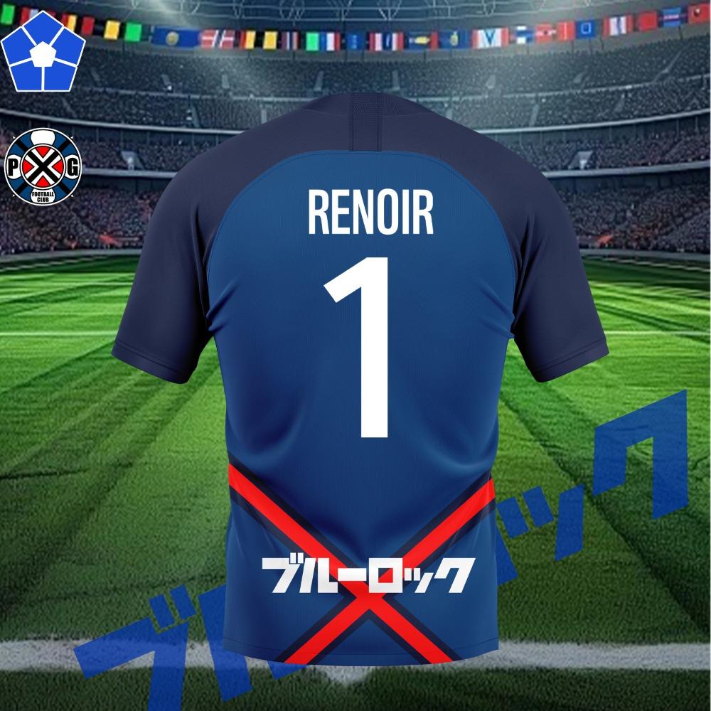 P.X.G Blue Lock Tee Anime Paris X Gen Jersey Football Uniform No.9 Rin Shidou Cosplay T Shirts Casual Sports Custom Name Tops