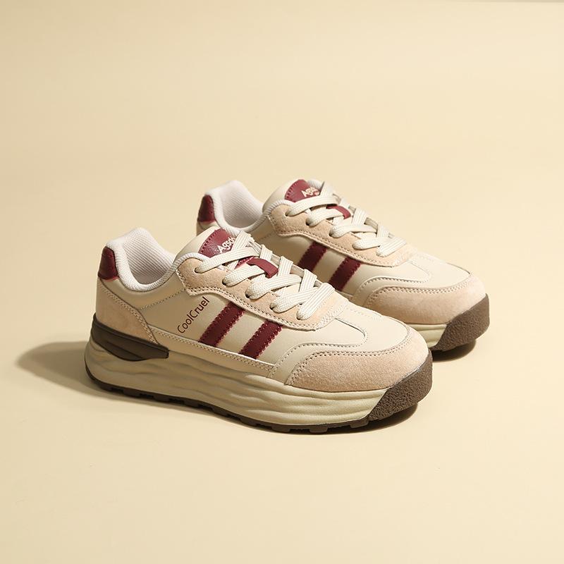 Women's Platform Sneakers New Spring Retro Casual Cortez Height Increasing Niche Sneakers