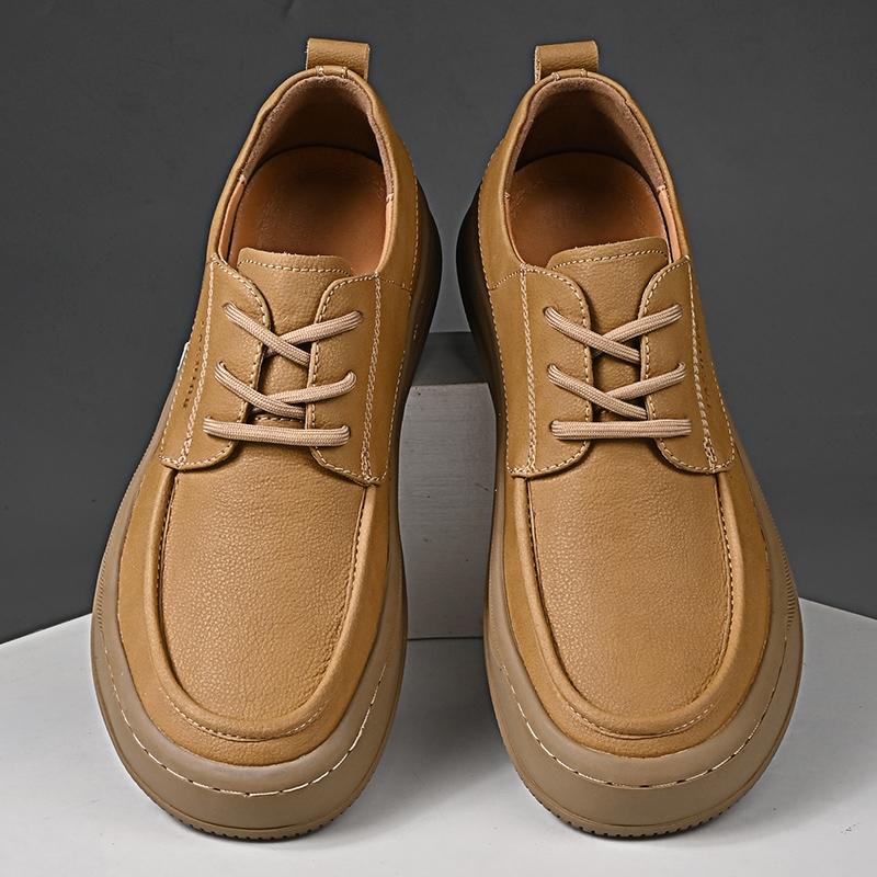 Fashion Fashion Trend Genuine Leather Casual Shoes for Men Hot Sale Comfortable Skateboard Shoes Leisure Man Urban Sneakers Outdoor Shoe