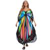 Beach blouse human cotton positioning butterfly print holiday robe F1131 (5 colors) F