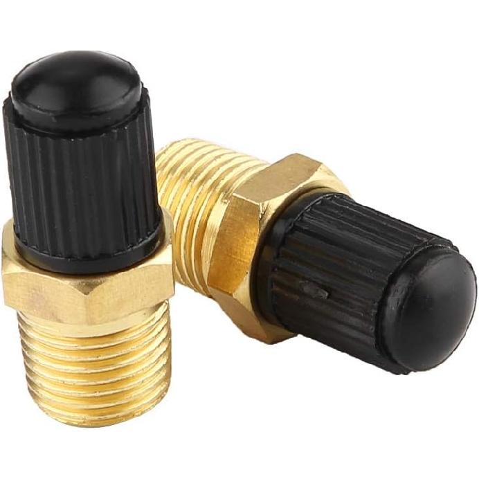 Relief Valve, Air Pressure Relief Valve, 2Pcs 300PSI, 1/8" NPT, MPT Brass Air Compressor Tank Fill Valve
