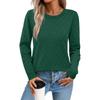 Women's Fashion Casual Loose Comfortable Fashion Pullover Round Neck Long Sleeve Slim Fit Knit Sweater Women's Sweater