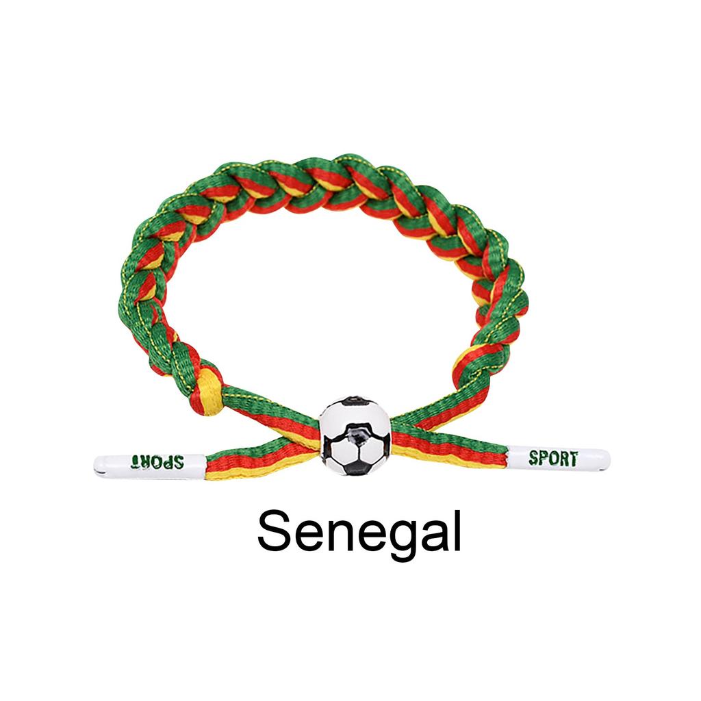 Football Team Fan Support Identification Woven Bracelet