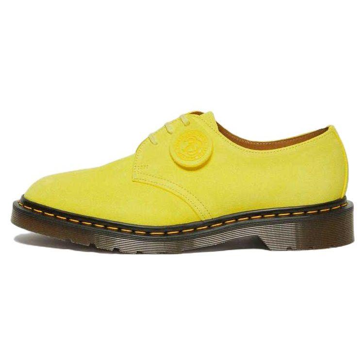 Dr. Martens Leather Comfortable Low-Top Casual Shoes Unisex Casual Shoes Yellow 27651752