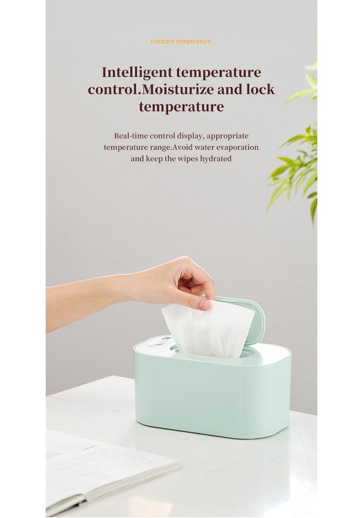 Portable USB Baby Wipes Warmer – Insulated, Constant Temperature, Ideal for Travel.