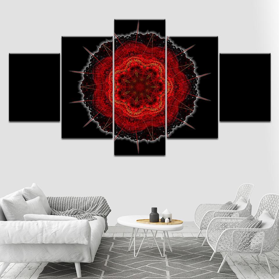 

Art embroidery flower 5 Piece HD Wallpapers Art Canvas Print modern Poster Modular art painting for Living Room Home Decor 20x35 20x45 20x55cm