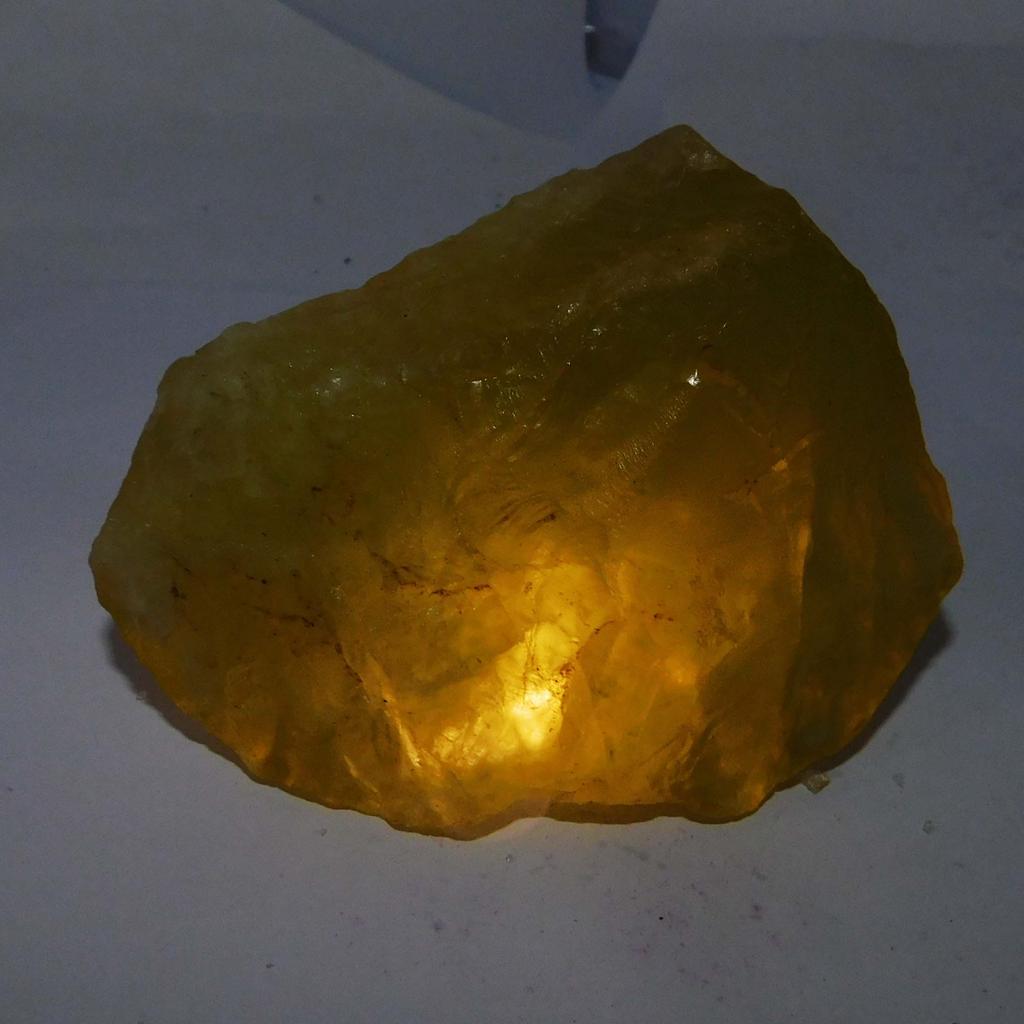 1185 Ct Natural Sapphire Huge Rough Earth Mined CERTIFIED Yellow Loose Gemstone AZ-88