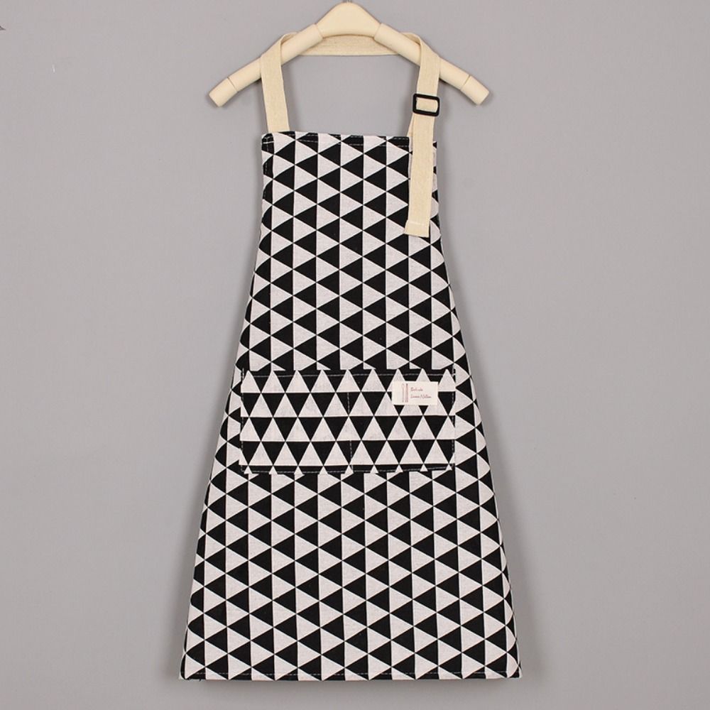 Cotton Japanese Waist Aprons Breathable Geometry Cooking Smock Anti Dirty Gardening Work Clothes For Cleaning Cooking Baking