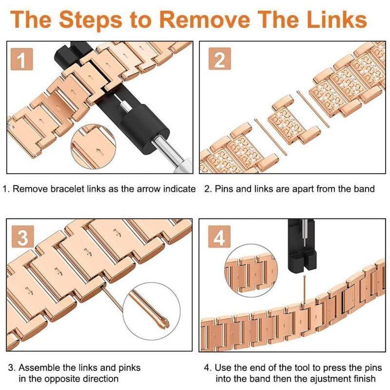 Luxury Stainless Steel Band For Redmi Watch 6 5 4 Diamond Strap For Xiaomi Mi Band 8Pro 9Pro Wristband Women Bling Bracelet Band