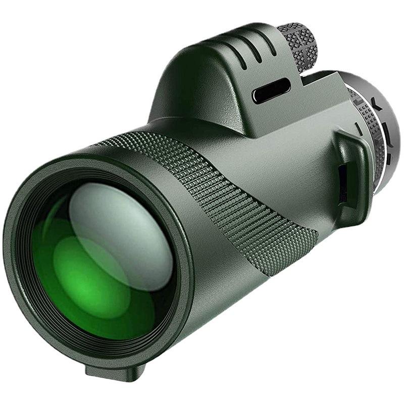 80x100 Monocular Telescope High Magnification High-definition Lw-light Night Vision Outdoor Telescope