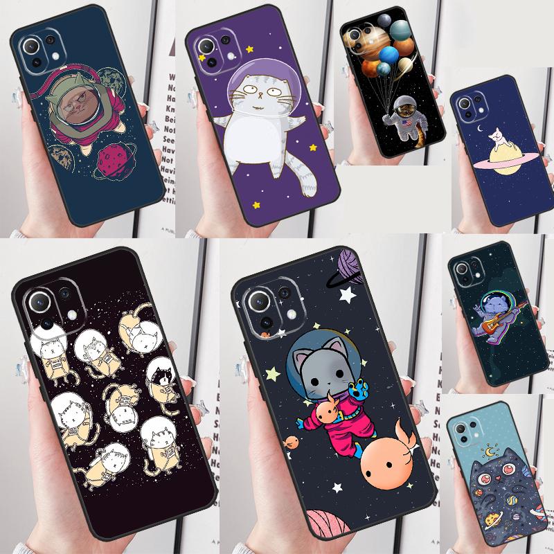 Cats In Space Cover For Xiaomi 14 13 15 Ultra 11T 12T 13T 14T Pro POCO X7 X6 Pro X3 X5 F5 F6 M6 Pro Case