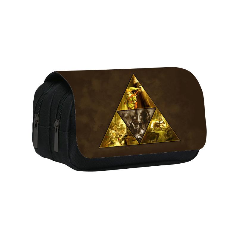 The Legend Of Zelda Double Layer Pencil Case With Nylon Material For Students Organization