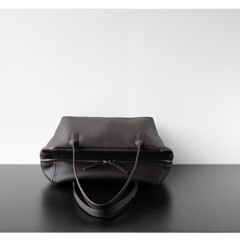 Niche light luxury imported first-layer cowhide underarm bag minimalist loose lazy shoulder bag simple handbag bag