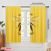 2pcs 2D Flat Printing Drapes Hard-working Bee Polyester Without Electricity Festive Wall Decor Use for Photo Booth Props