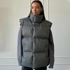 Women Winter Warm Padded Coat Solid Sleeveless Loose Demi-season Jacket For Women's 2024 Autumn New Casual Parka Street Outdoor Jackets Woman Clothes